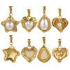 Wholesale Stainless Steel Fivepointed Star Heartshaped Pearl Pendant Jewelry Accessories With Electroplating