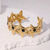 Wholesale Stainless Steel Fivepointed Star Open Bracelet Electroplated Jewelry For Women