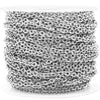 Wholesale Stainless Steel Flat Cross Chain Jewelry For Men And Women Electroplated Bracelet Necklace Diy Chain
