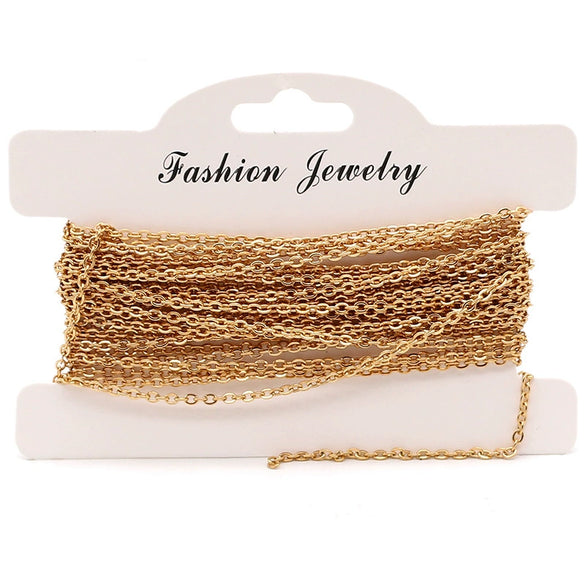 Wholesale Stainless Steel Flattened Ochain Electroplated Jewelry Necklace