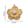 Wholesale Stainless Steel Floral High Sense Pendant With Totem Pattern And Electroplating Treatment