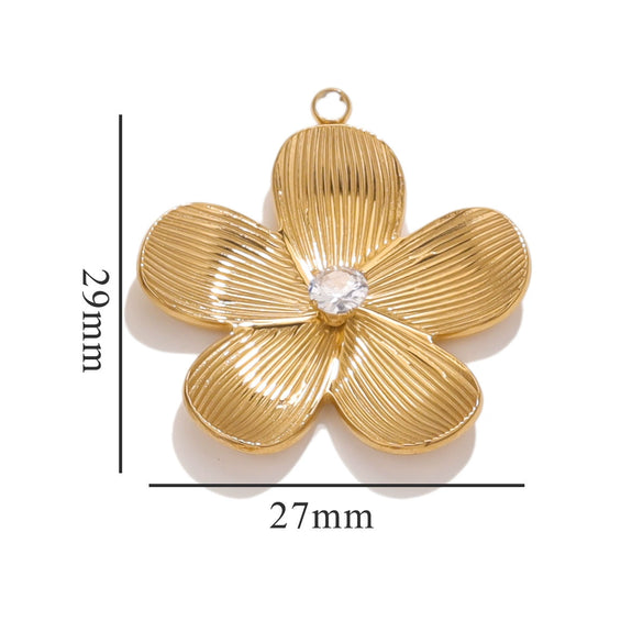Wholesale Stainless Steel Floral High Sense Pendant With Totem Pattern And Electroplating Treatment