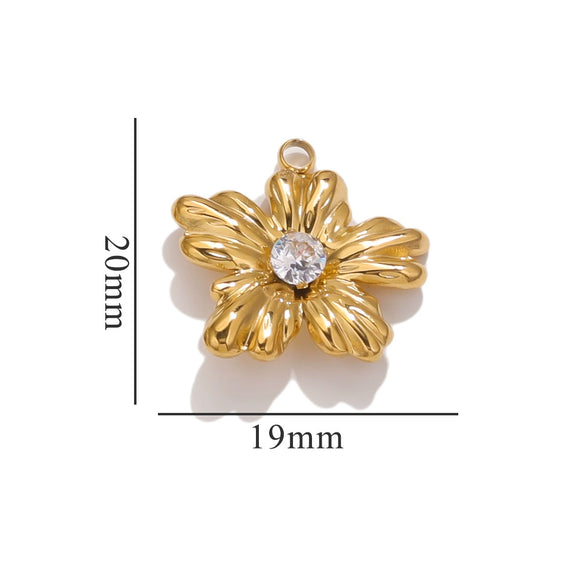 Wholesale Stainless Steel Floral High Sense Pendant With Totem Pattern And Electroplating Treatment