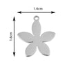 Wholesale Stainless Steel Floral Jewelry Accessories Pendant With Electroplating Hollow Rose Four Leaf Clover Tree Leaves Design