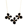 Wholesale Stainless Steel Floral Oil Dripping Jewelry Set For Women Necklace And Bracelet