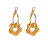 Wholesale Stainless Steel Floral Tassel Earrings Light Luxury Electroplated For Women
