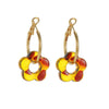 Wholesale Stainless Steel Floral Tassel Earrings Light Luxury Electroplated For Women