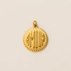 Wholesale Stainless Steel Flower Cross Pendant Necklace With Love Stone And 18K Gold Vacuum Plating