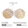 Wholesale Stainless Steel Flower Disc Earrings Electroplated Light Luxury Highend Women's Jewelry Gold And Silver Color Matching Nonfading