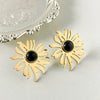 Wholesale Stainless Steel Flower Earrings Electroplated For Women Fashion Style