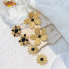 Wholesale Stainless Steel Flower Earrings Electroplated For Women Fashion Style
