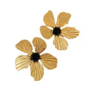 Wholesale Stainless Steel Flower Earrings Electroplated For Women Fashion Style