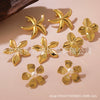 Wholesale Stainless Steel Flower Earrings For Women Polish Style