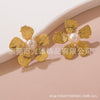 Wholesale Stainless Steel Flower Earrings For Women Polish Style