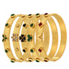 Wholesale Stainless Steel Flower Inlaid Zircon Czech Glass Buckle Gear Geometry Style Electroplated Bracelet