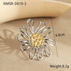 Wholesale Stainless Steel Flower Pattern Electroplated Women's Earrings