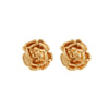 Wholesale Stainless Steel Flower Pattern 18K Goldplated French Retro Women's Earrings