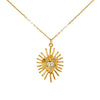 Wholesale Stainless Steel Flower Pendant Necklace With Electroplating For Women