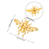 Wholesale Stainless Steel Flower Ring With Colored Zircon 18 Gold Plated Light Luxury Style
