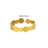 Wholesale Stainless Steel Flower Ring With Colored Zircon 18 Gold Plated Light Luxury Style
