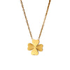 Wholesale Stainless Steel Fourleaf Clover Pendant Necklace Electroplated Fashion Women's Jewelry