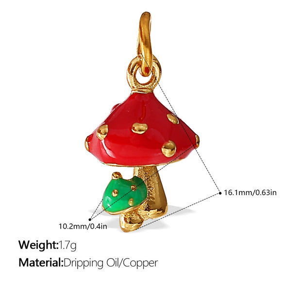 Wholesale 316L Stainless Steel Fruit And Vegetable 3D Dripping Oil Style Necklace Pendant And Bracelet Accessories