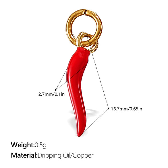 Wholesale 316L Stainless Steel Fruit And Vegetable 3D Dripping Oil Style Necklace Pendant And Bracelet Accessories