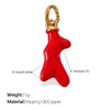 Wholesale 316L Stainless Steel Fruit And Vegetable 3D Dripping Oil Style Necklace Pendant And Bracelet Accessories