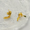 Wholesale Stainless Steel Fruit Banana Stud Earrings Simple Style Electroplated Jewelry For Women