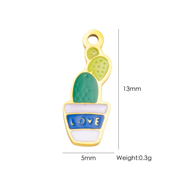 Wholesale Stainless Steel Fruit Food Style Dripping Oil Pendant Accessory