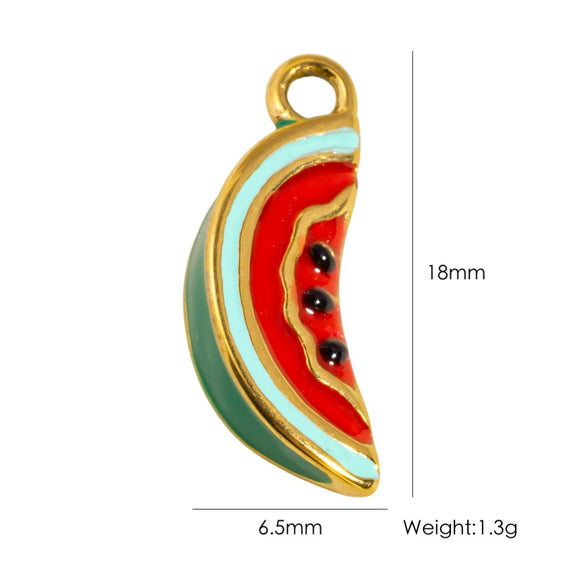 Wholesale Stainless Steel Fruit Food Style Dripping Oil Pendant Accessory