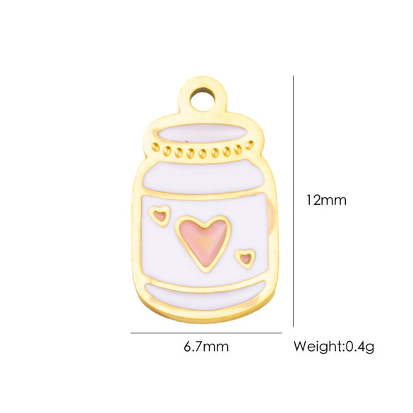 Wholesale Stainless Steel Fruit Food Style Dripping Oil Pendant Accessory