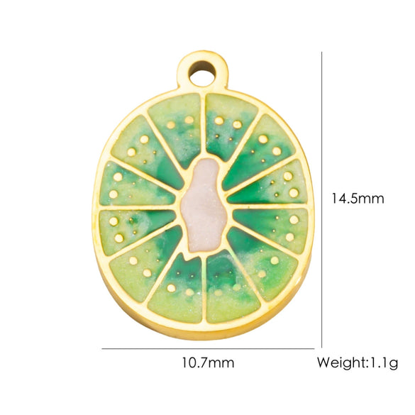 Wholesale Stainless Steel Fruit Food Style Dripping Oil Pendant Accessory