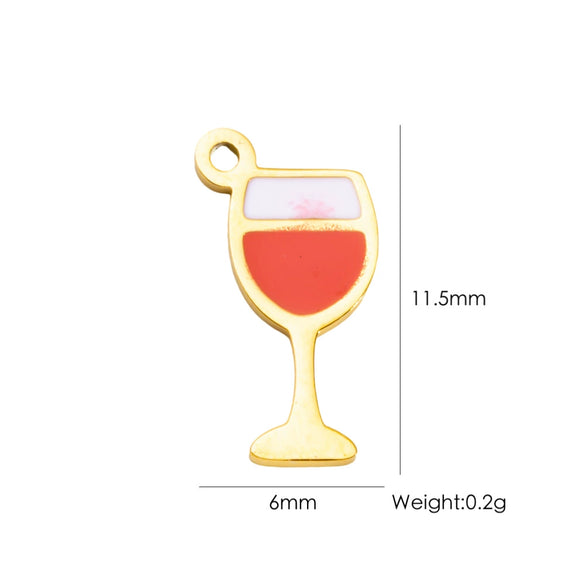 Wholesale Stainless Steel Fruit Food Style Dripping Oil Pendant Accessory