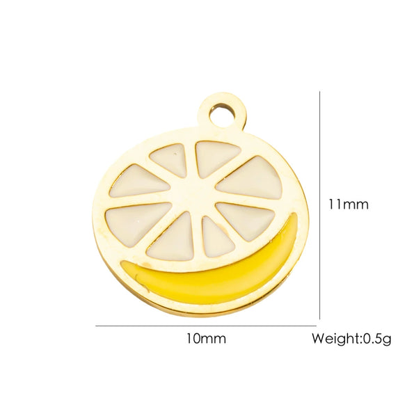 Wholesale Stainless Steel Fruit Food Style Dripping Oil Pendant Accessory