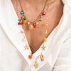 Wholesale Stainless Steel Fruit Pattern Electroplated Necklace For Women Summer Little Fresh Style