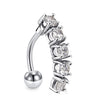 Wholesale Stainless Steel Fruit Pattern Navel Ring Set Body Piercing Jewelry