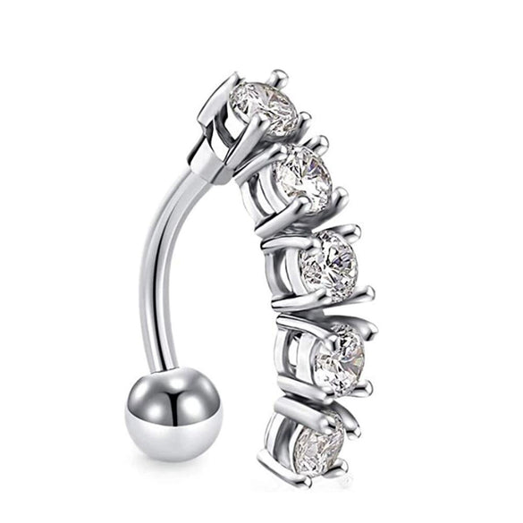 Wholesale Stainless Steel Fruit Pattern Navel Ring Set Body Piercing Jewelry