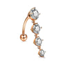 Wholesale Stainless Steel Fruit Pattern Navel Ring Set Body Piercing Jewelry