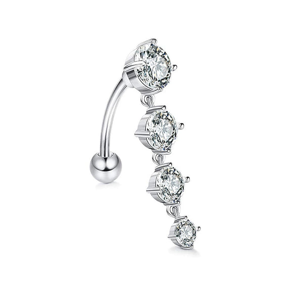Wholesale Stainless Steel Fruit Pattern Navel Ring Set Body Piercing Jewelry