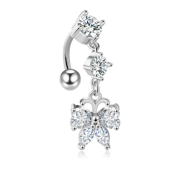 Wholesale Stainless Steel Fruit Pattern Navel Ring Set Body Piercing Jewelry