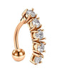 Wholesale Stainless Steel Fruit Pattern Navel Ring Set Body Piercing Jewelry
