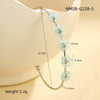 Wholesale Stainless Steel Geometric And Flower Style Electroplated Women's Bracelet