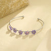 Wholesale Stainless Steel Geometric And Flower Style Electroplated Women's Bracelet