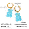 Wholesale Stainless Steel Geometric Animal Pendant Earrings With Electroplating For Women