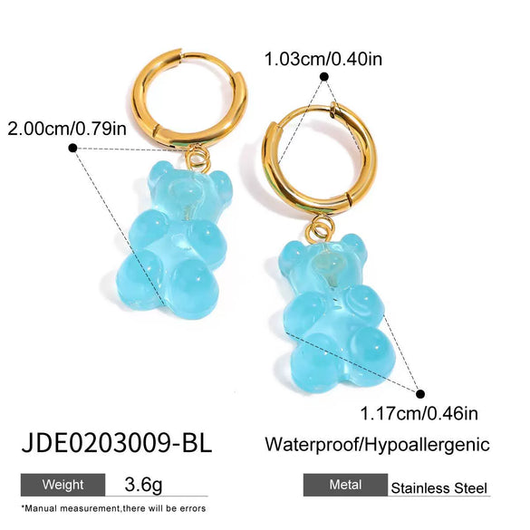 Wholesale Stainless Steel Geometric Animal Pendant Earrings With Electroplating For Women