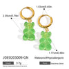 Wholesale Stainless Steel Geometric Animal Pendant Earrings With Electroplating For Women