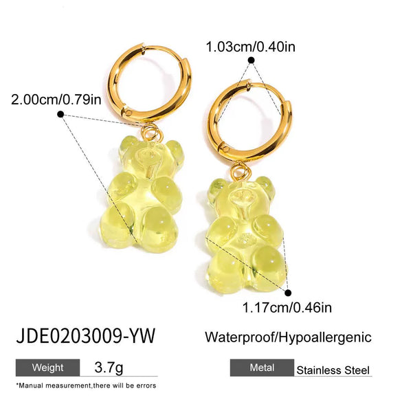 Wholesale Stainless Steel Geometric Animal Pendant Earrings With Electroplating For Women