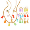 Wholesale Stainless Steel Geometric Animal Pendant Earrings With Electroplating For Women