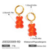Wholesale Stainless Steel Geometric Animal Pendant Earrings With Electroplating For Women